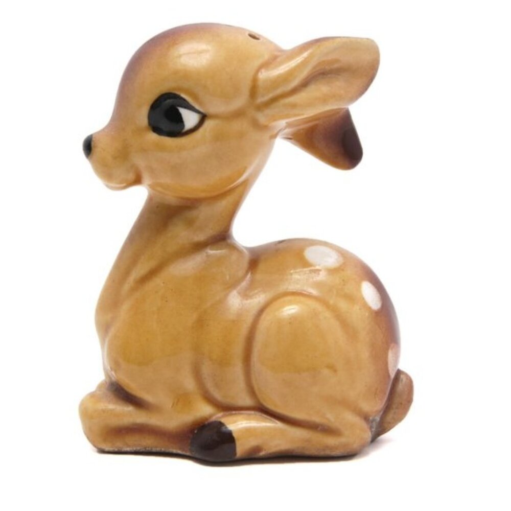Vintage Enterprise Exclusive Porcelain Bambi Salt Shaker Japan 60s Deer Decor